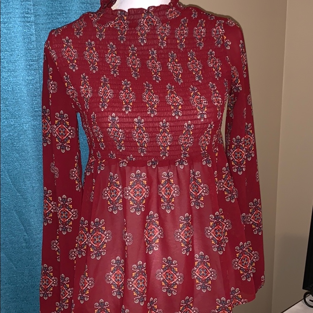 Juniors Sheer Sz XS Blouse*